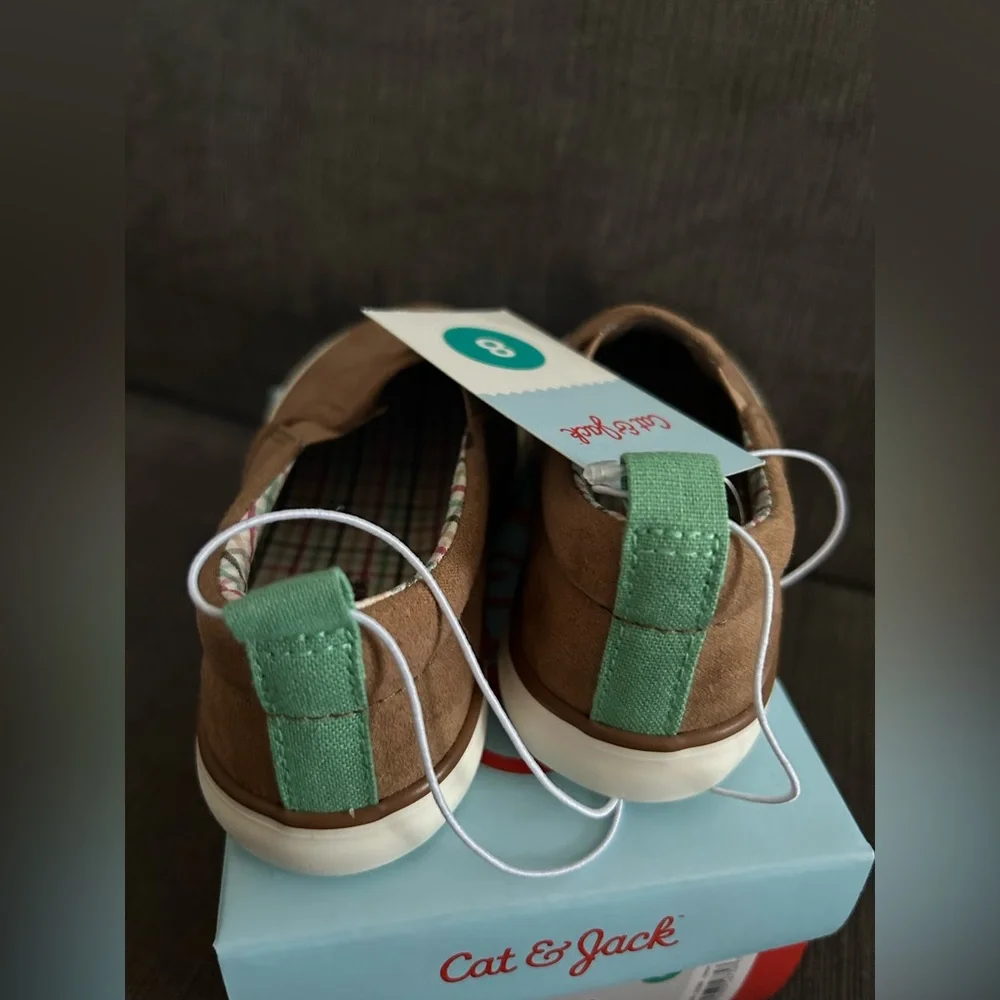Cat & Jack Toddler Boy slip on sneaker shoes Keagan 8 NWT